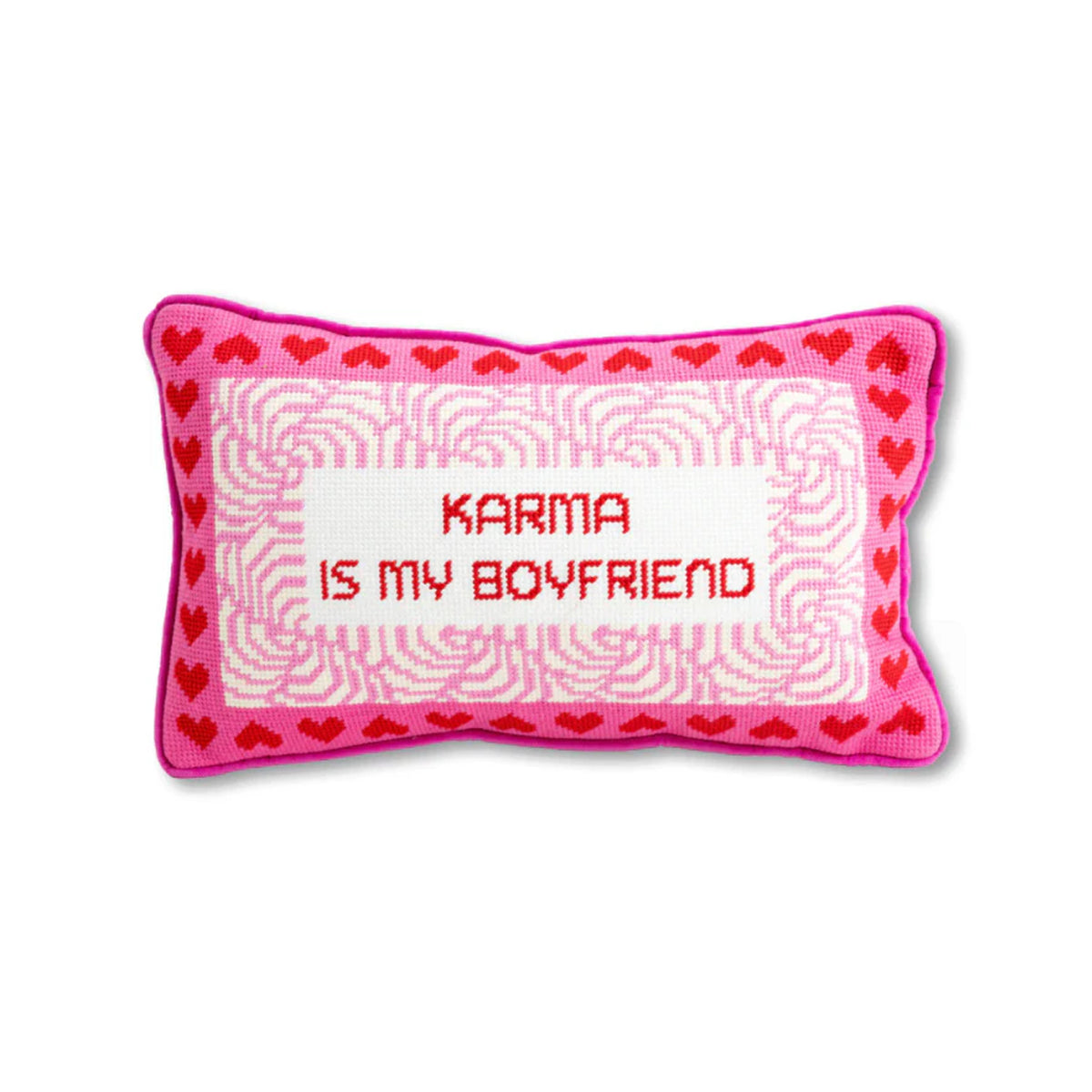 Karma Needlepoint Pillow