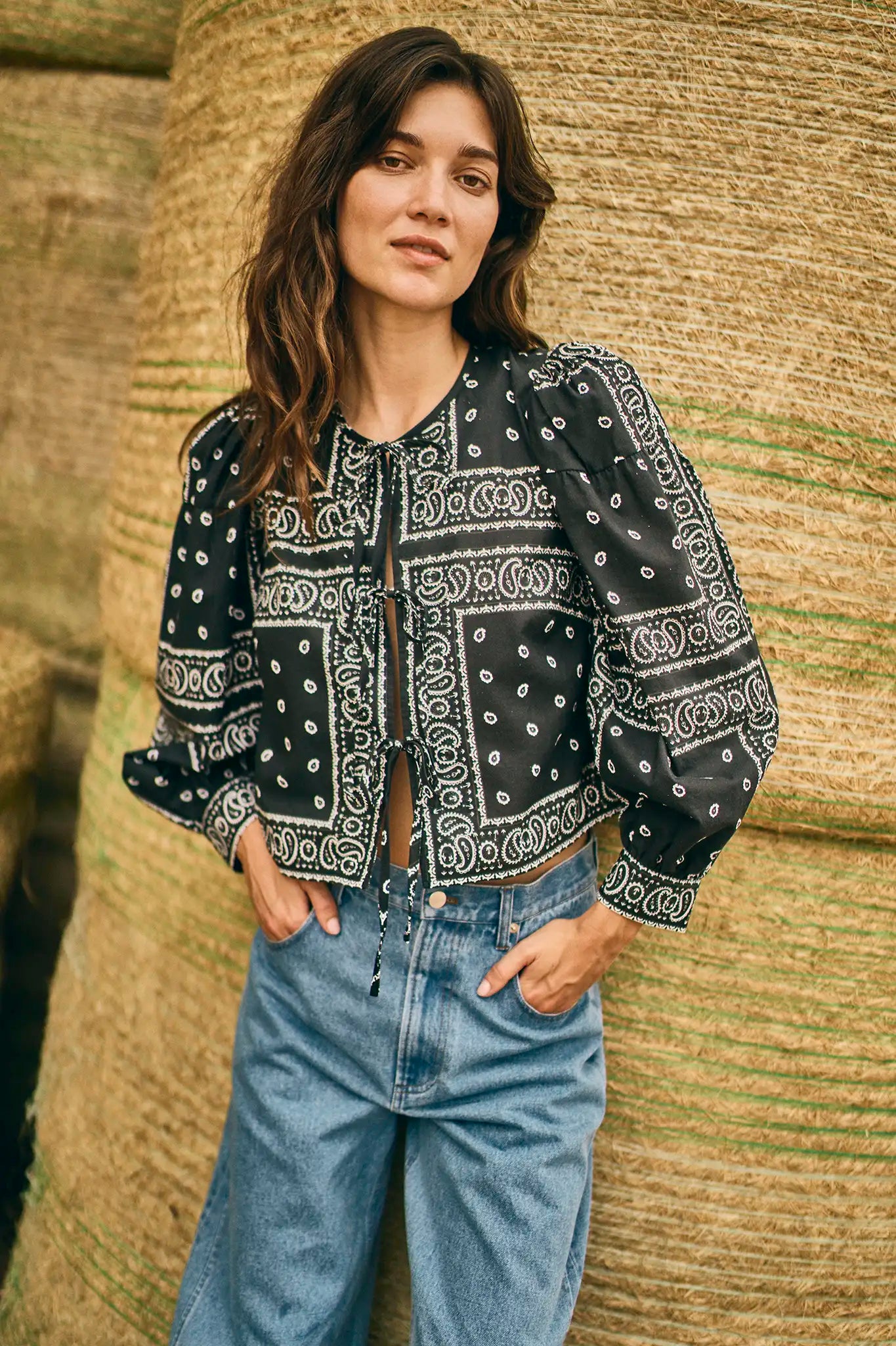 Katie Top in Aces Wild Black