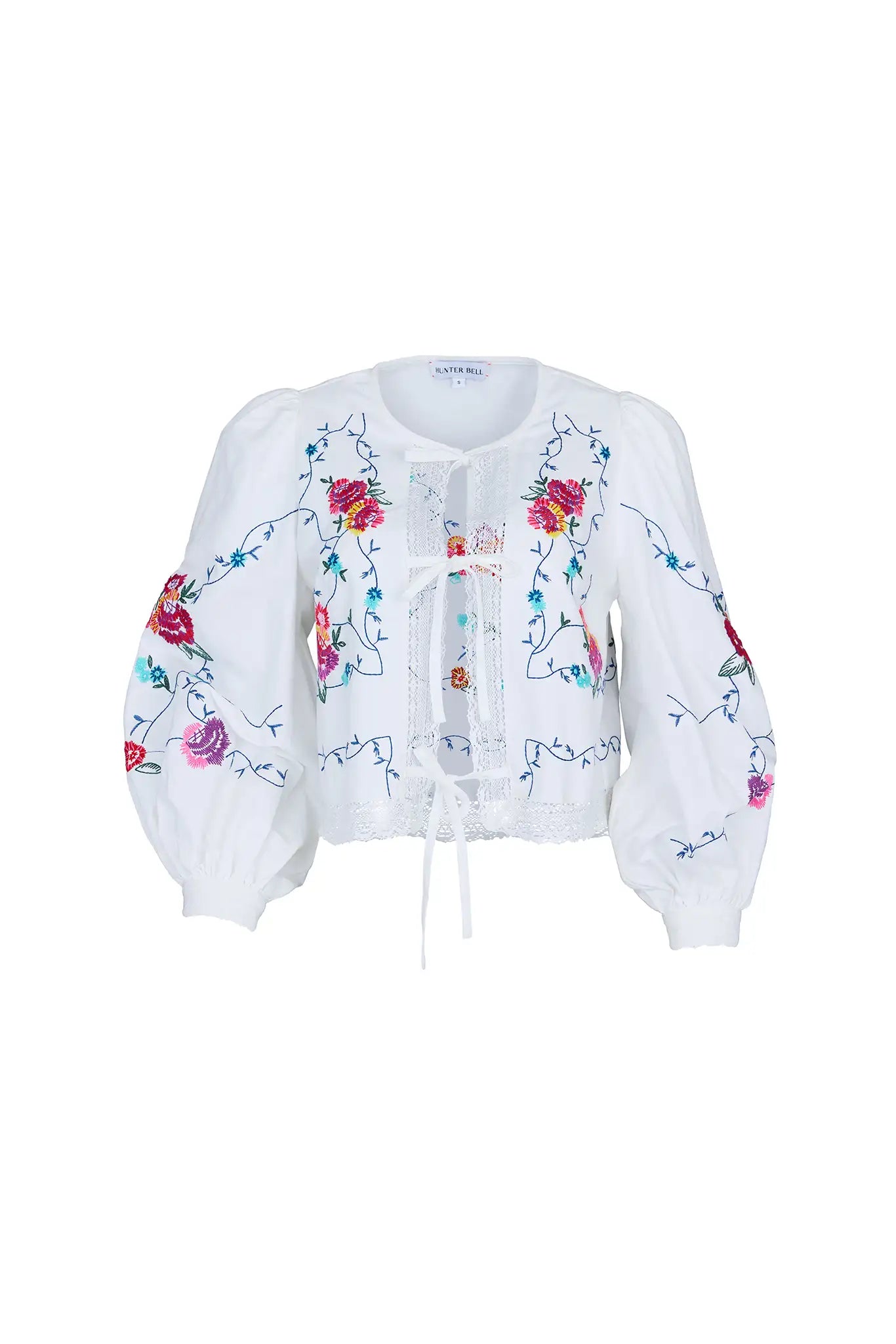 Katie Top in Multi Embriodery