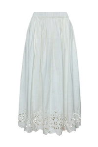 The Tatum Skirt in White.