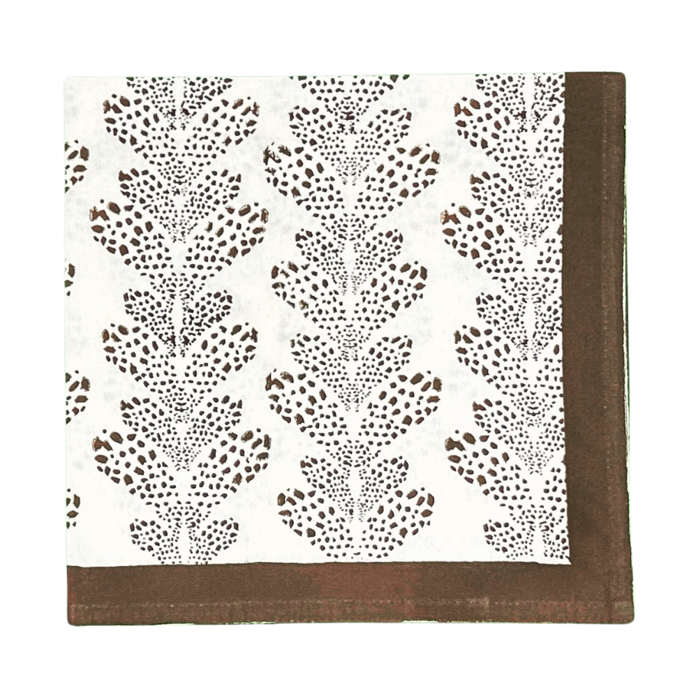 The Kelli Napkin in Dark Cocoa, Set of 4