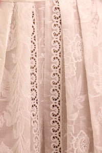 Close up of the Calloway Pant in White. 