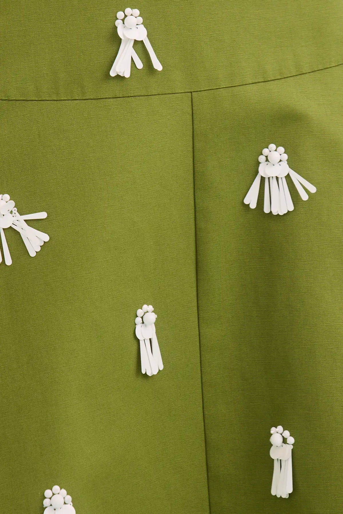 Close up of the Ida Skirt in Palm Sand Dollars. 