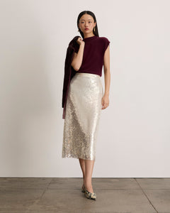 Kiah Skirt in Pearl