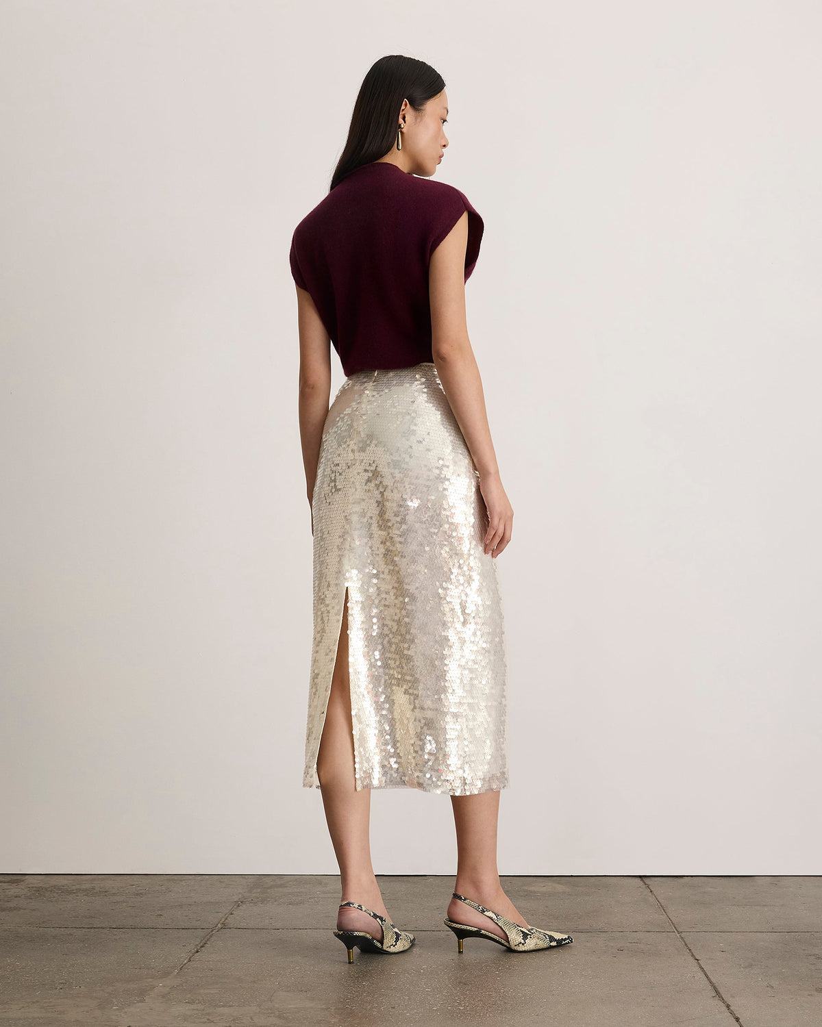 Kiah Skirt in Pearl