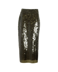 Kiah Skirt in Forset Green