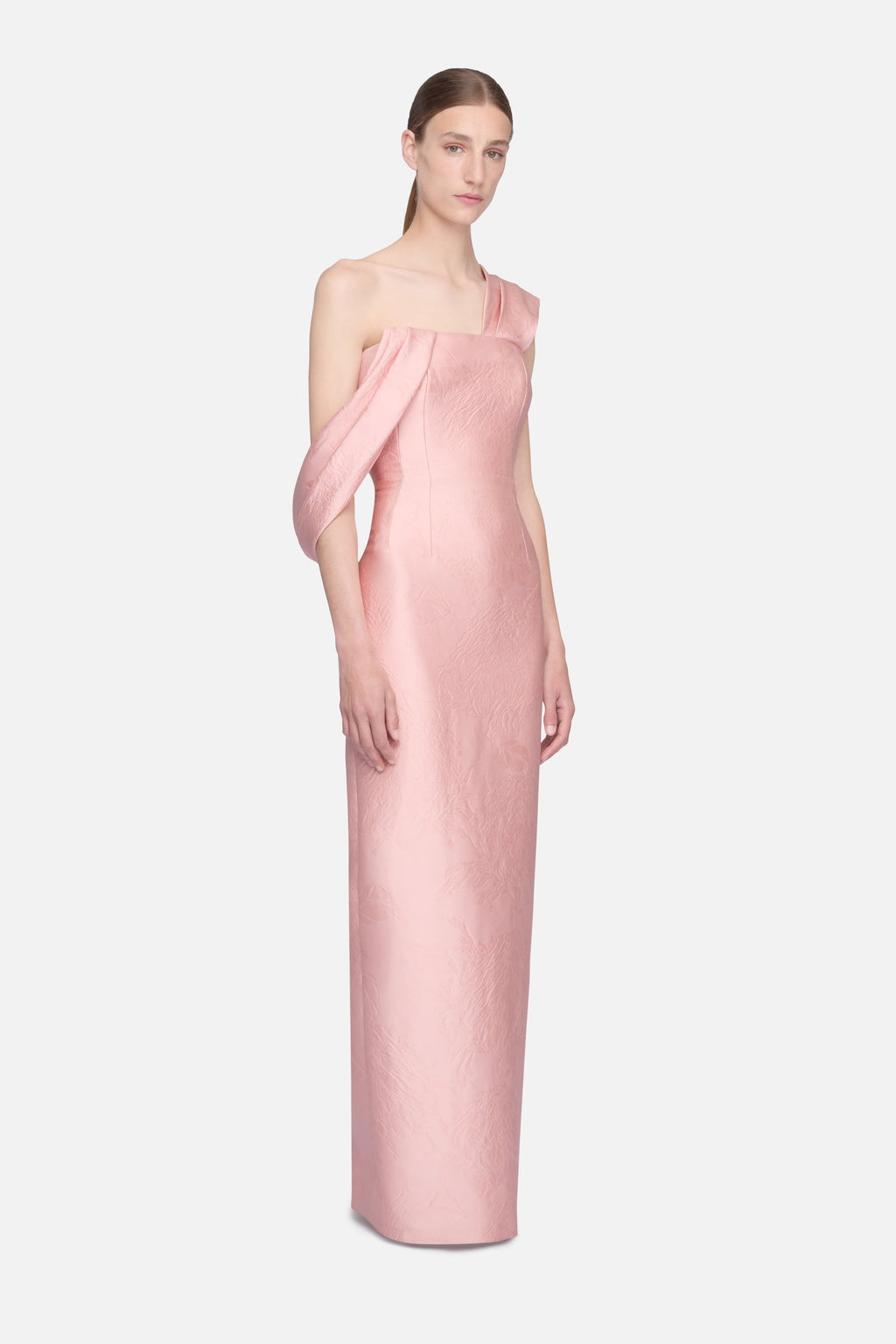 Kiana Dress Pink Embossed Cloque