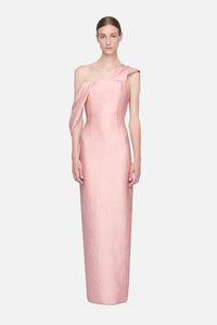 Kiana Dress Pink Embossed Cloque