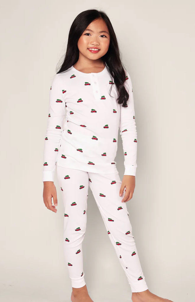 Kid's Pima Snug Fit Pajama Set in Holiday Journey