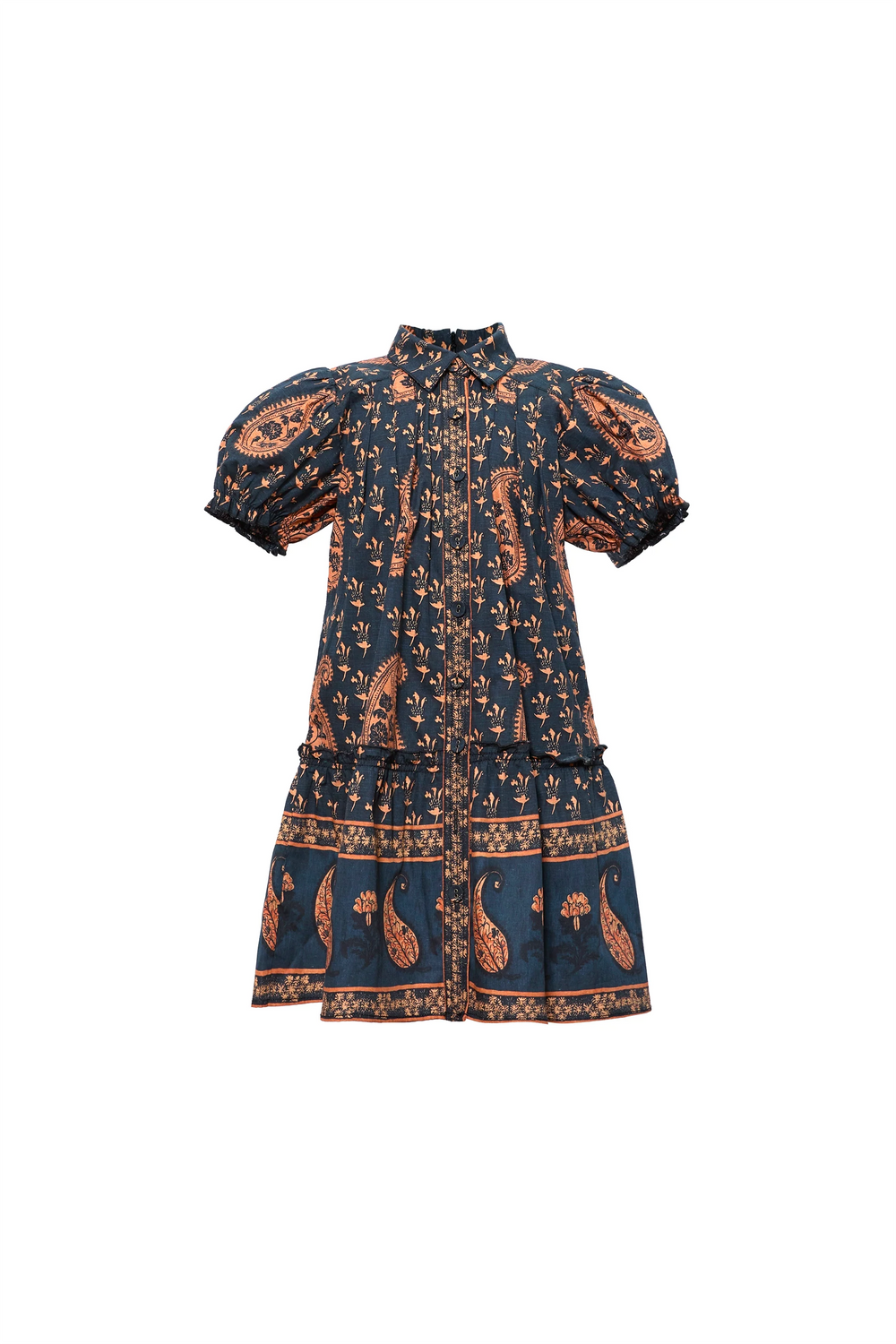 The Kids Drifter Mini Dress in Glen Paisley. 