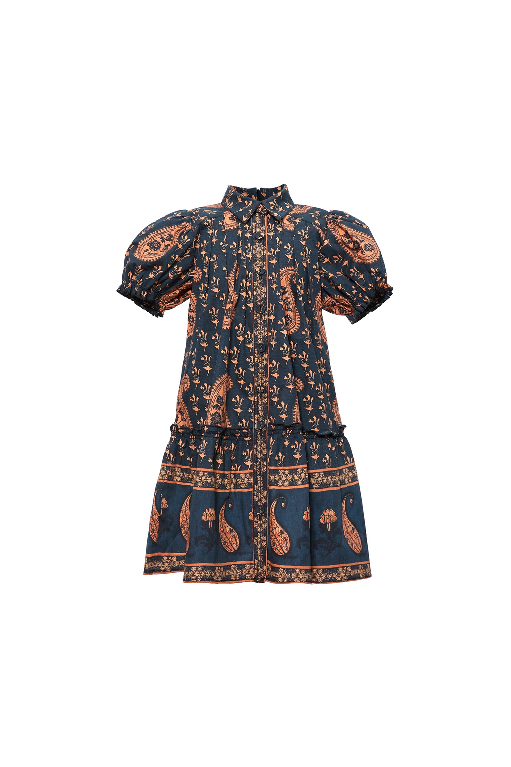 The Kids Drifter Mini Dress in Glen Paisley. 