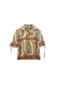 The Kids Mayfair Blouse in Amber Glen Cream.