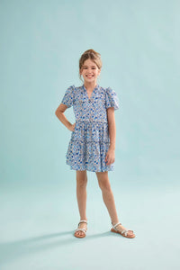 The Kids Merritt Dress in Bermuda Blooms.