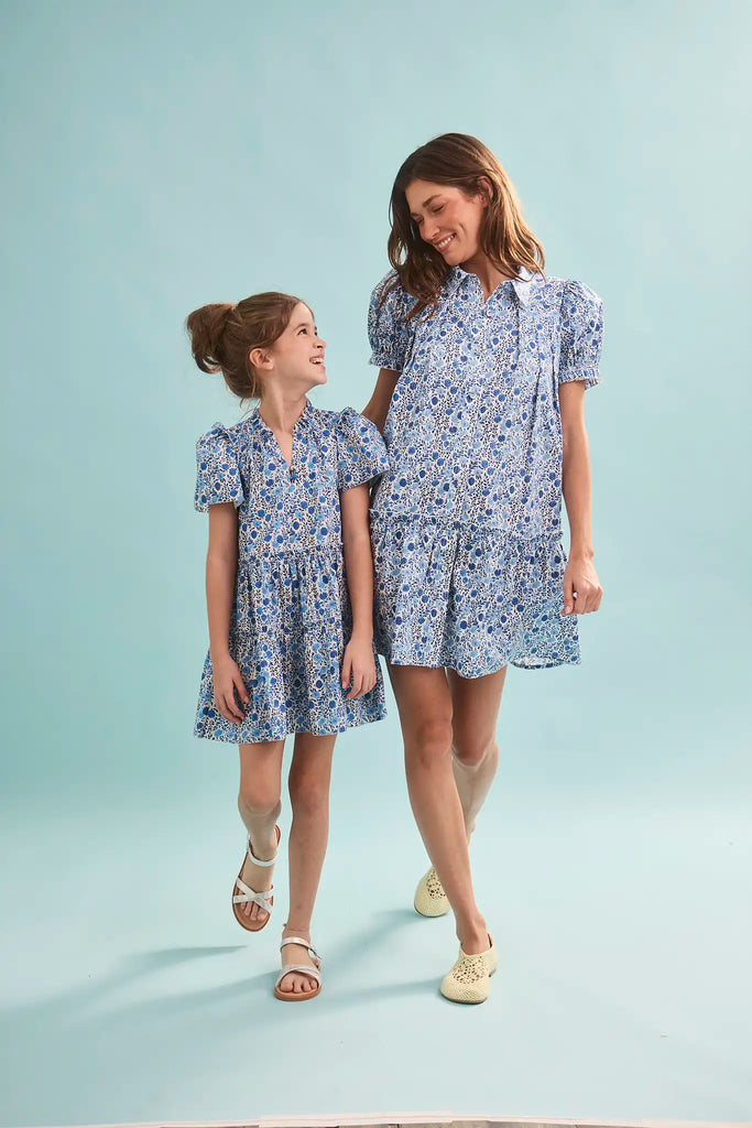 Drifter Mini Dress Bermuda Blooms / XXS