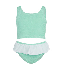 Kids Olive Bikini in Metallic Mint