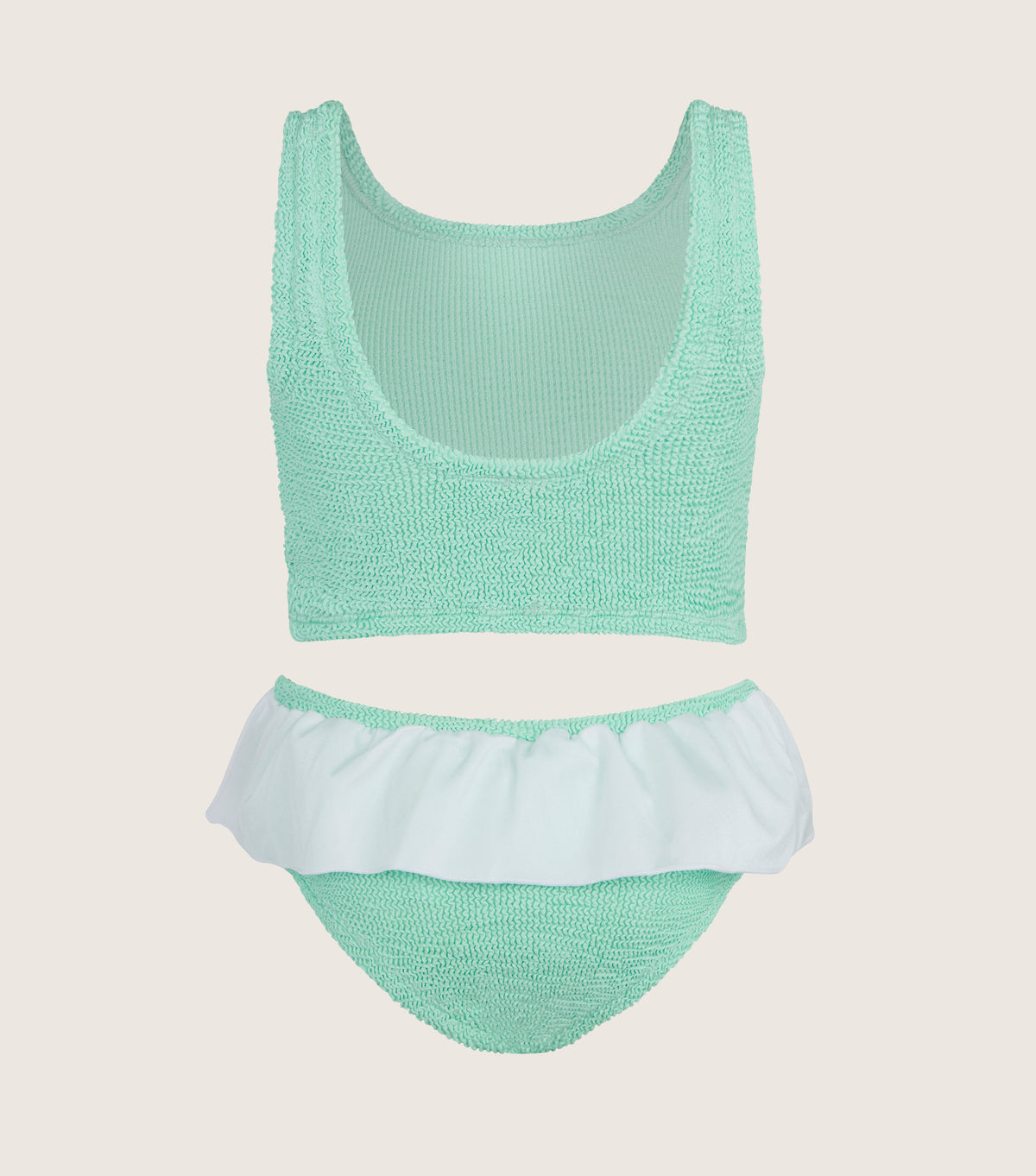 Kids Olive Bikini in Metallic Mint