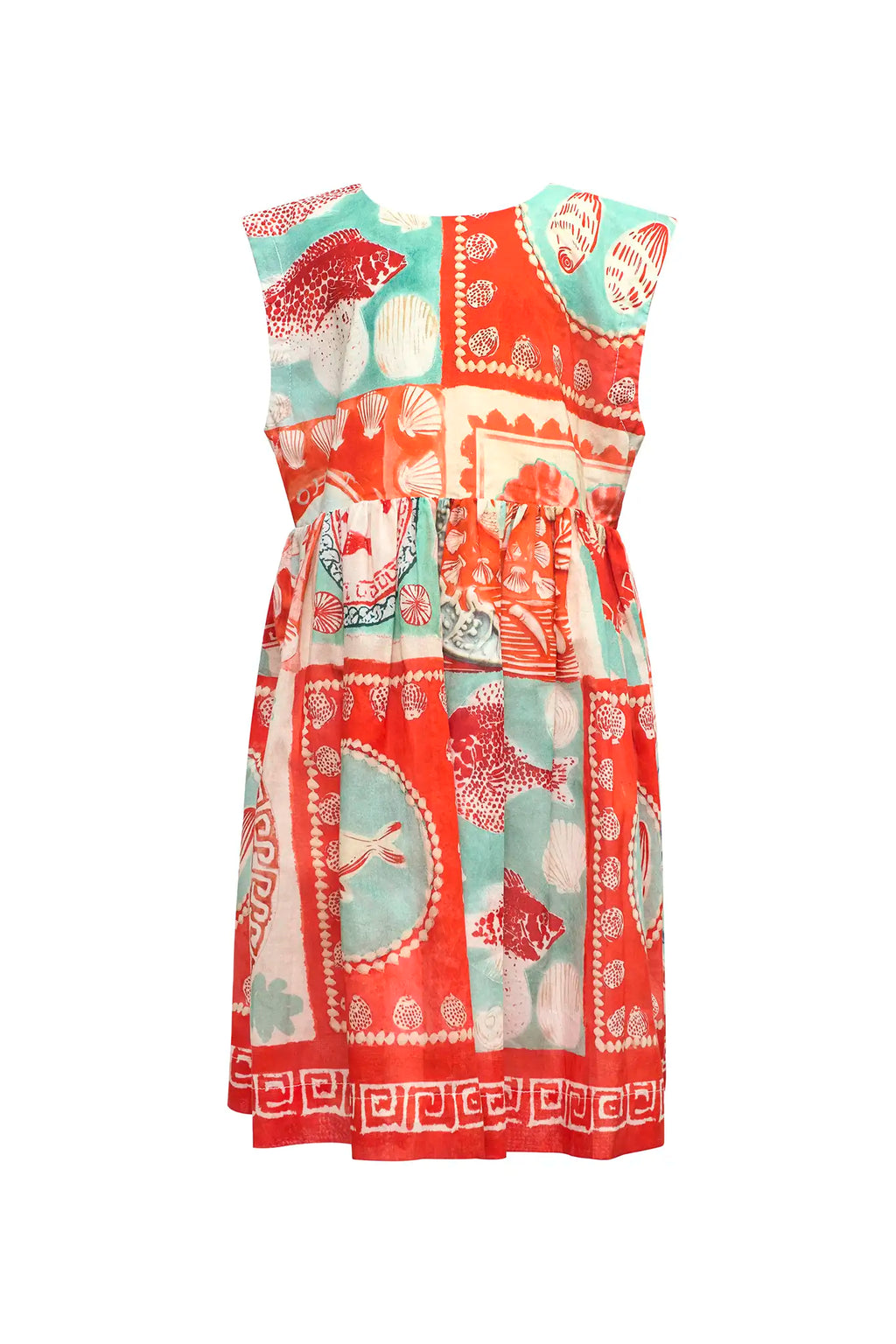 The Kids Piper Dress in Lost at Sea print. 