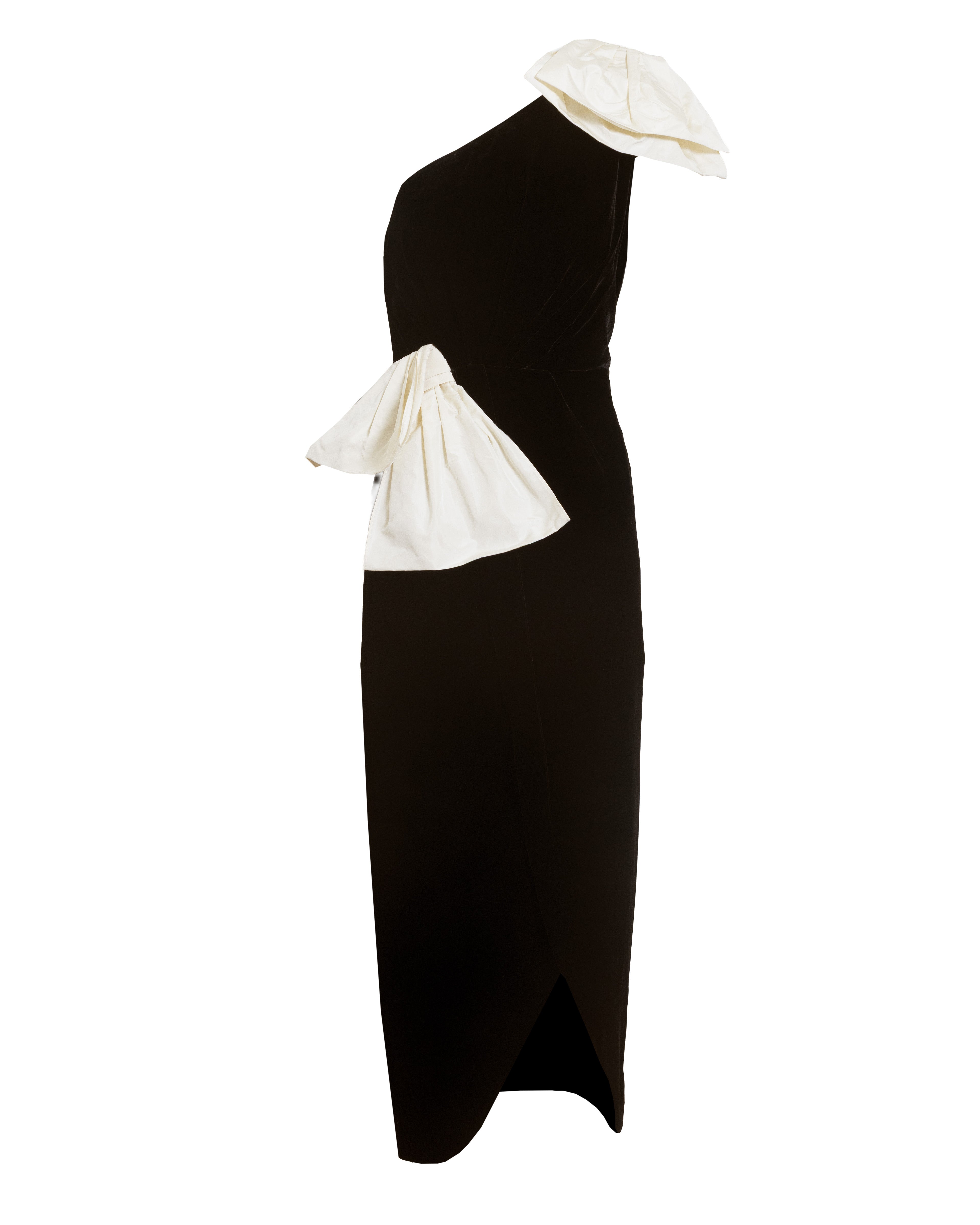 Kiki Dress in Noir & ivory Multi