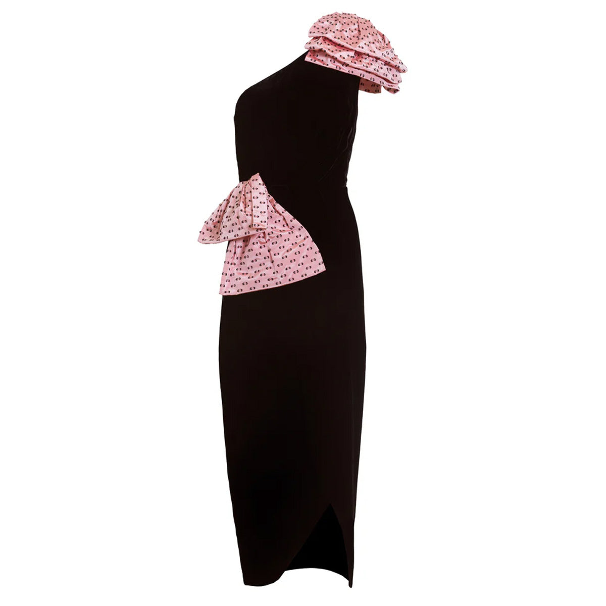 Kiki Dress in Noir & Rose Quartz Multi