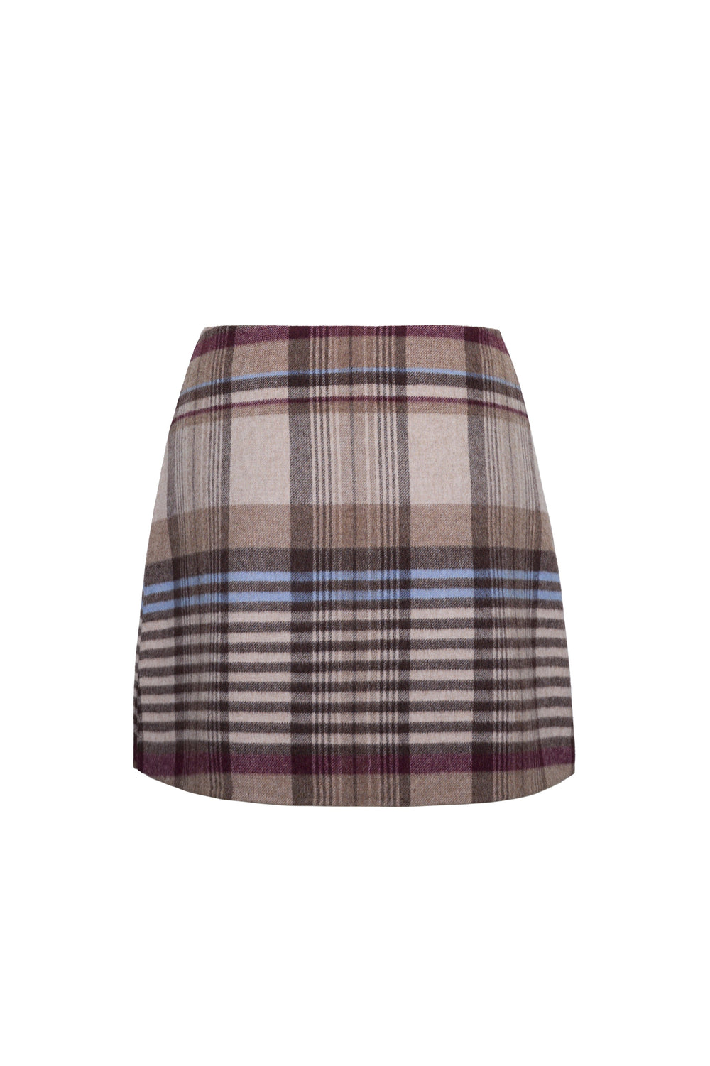 Kitty Skirt in Pima Plaid Tan