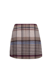 Kitty Skirt in Pima Plaid Tan