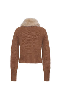 Kodiak Cardigan in Rust Heather