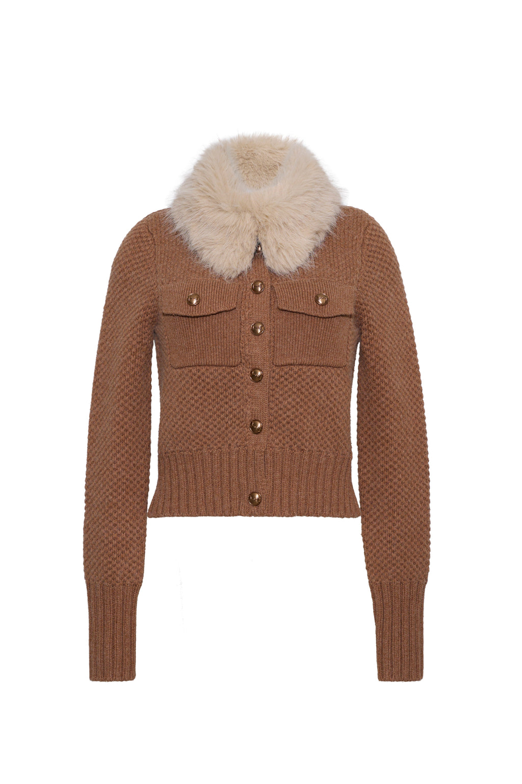 Kodiak Cardigan in Rust Heather