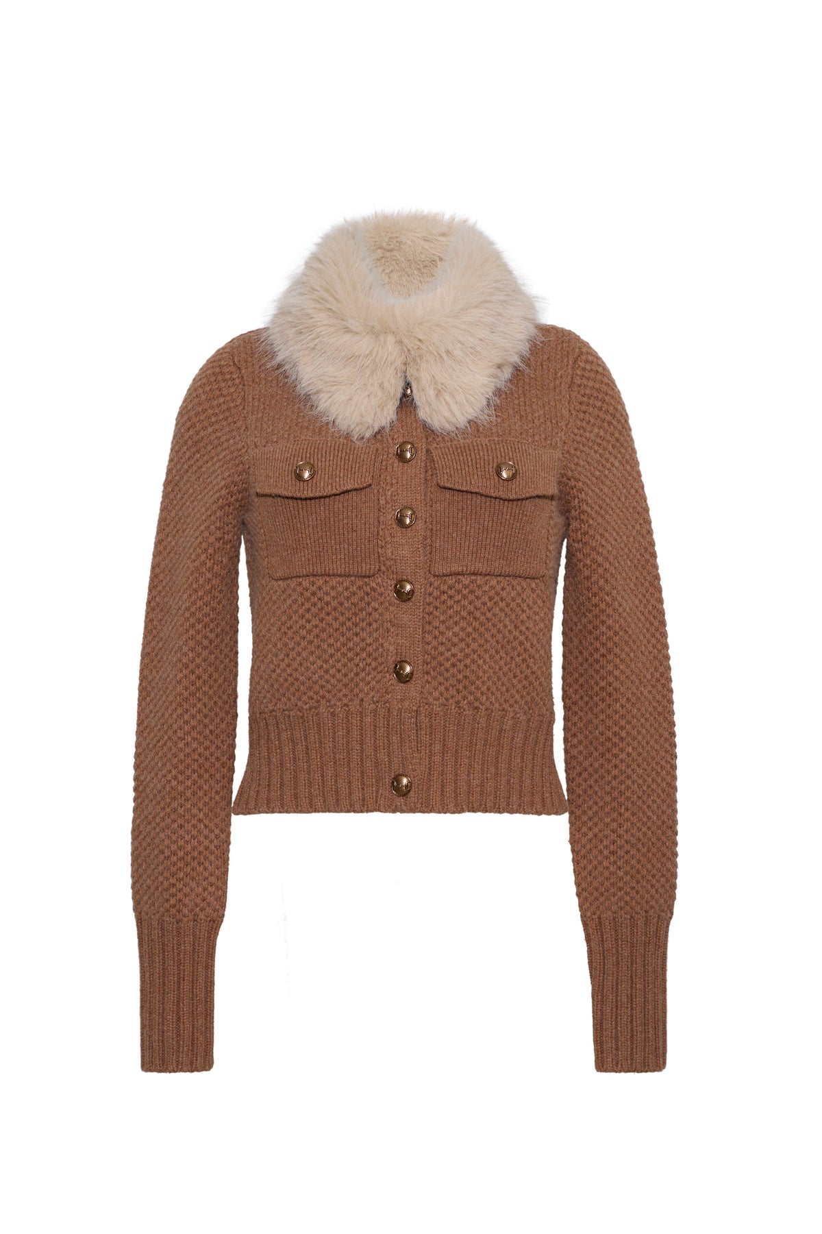Kodiak Cardigan in Rust Heather