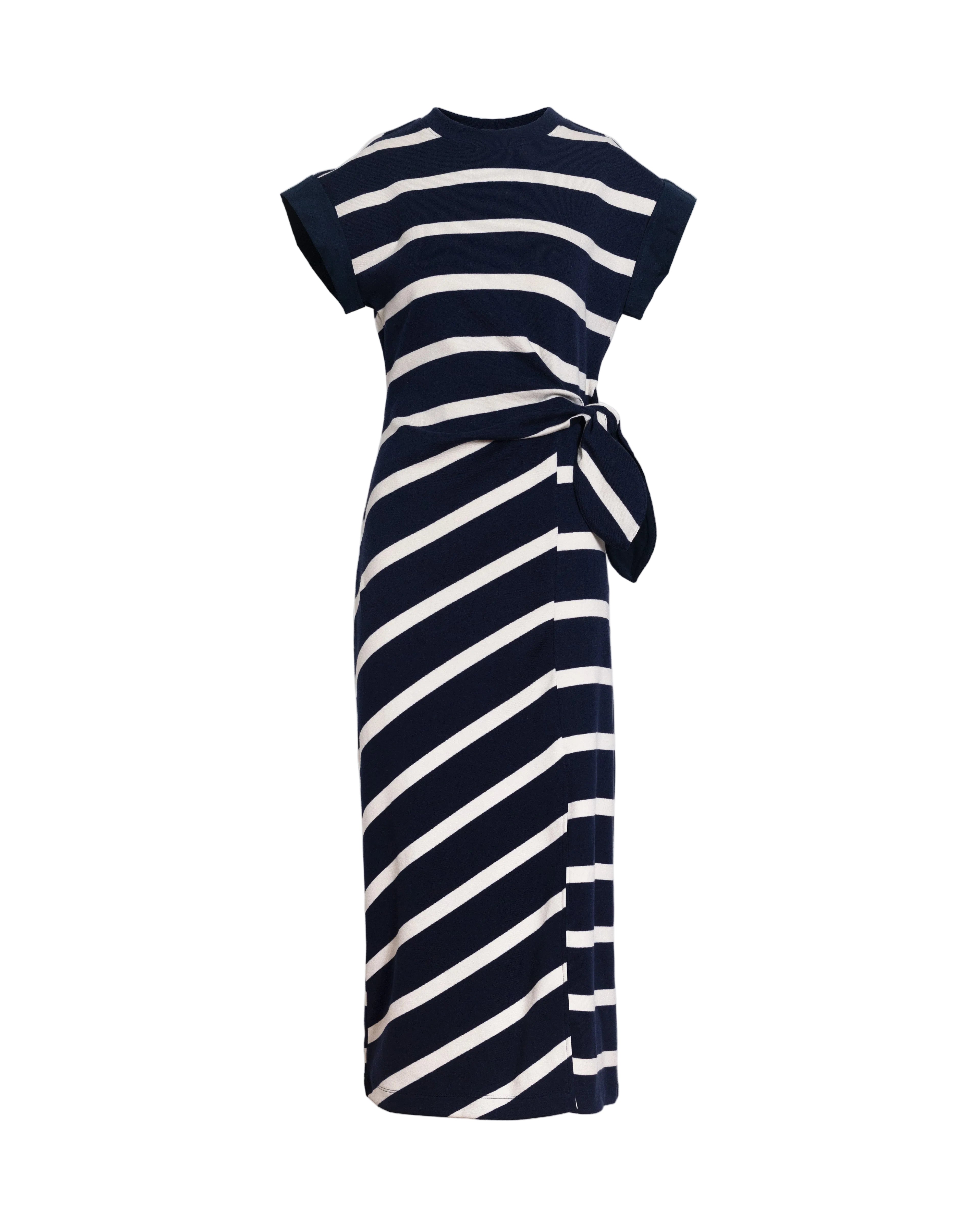 Kovi Dress in Maritime Blue & Cream Stripe