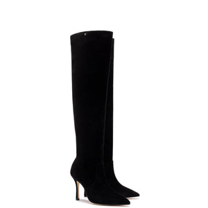 Kate Slouch Boot In Black Suede