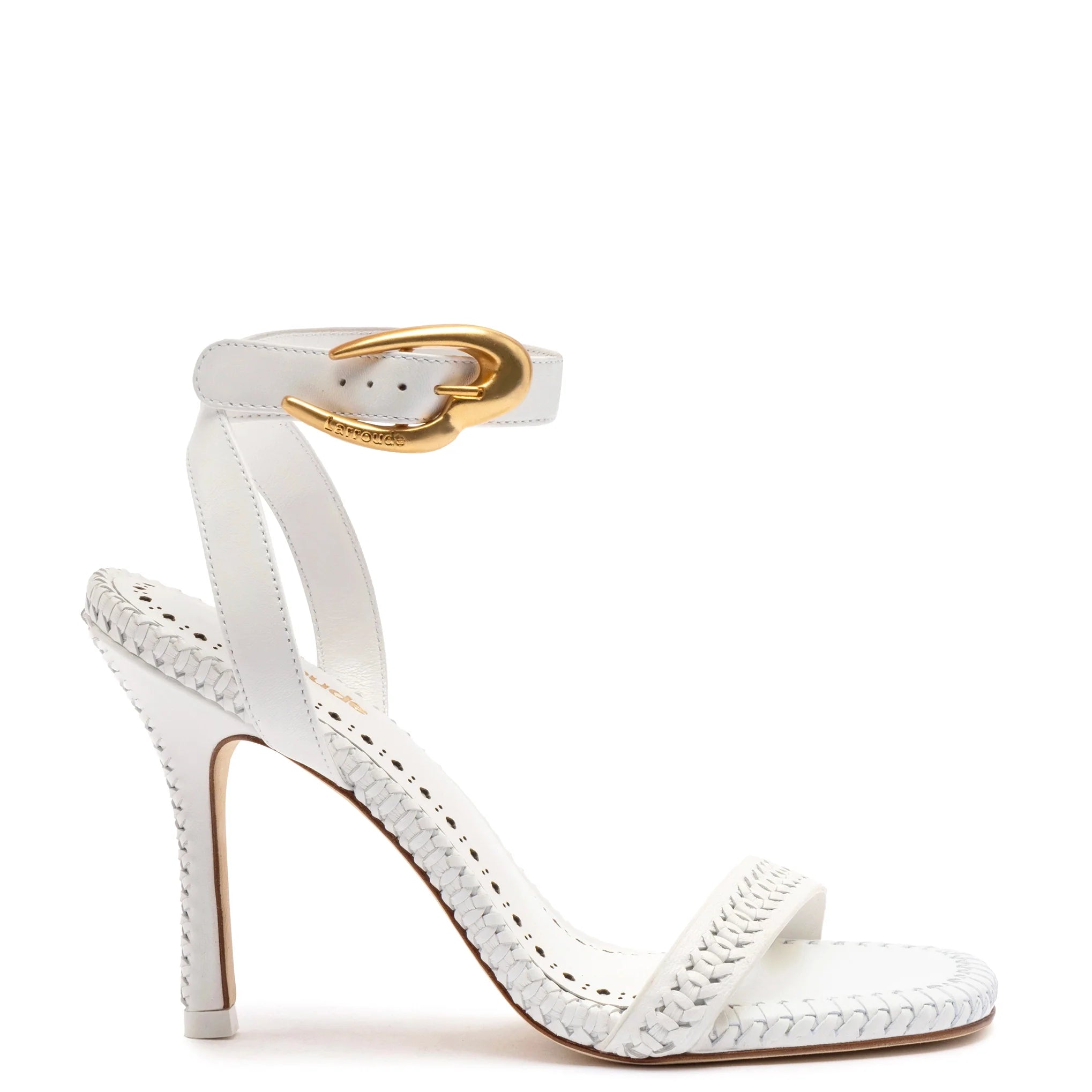 Verona Sandal in White Leather