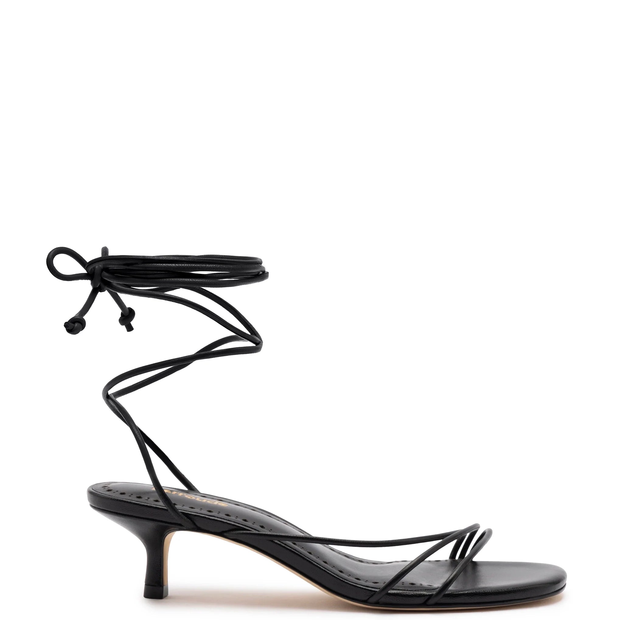 Sara Sandal in Black Leather