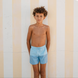 Boys Bermuda Blue Colorblock Boardie