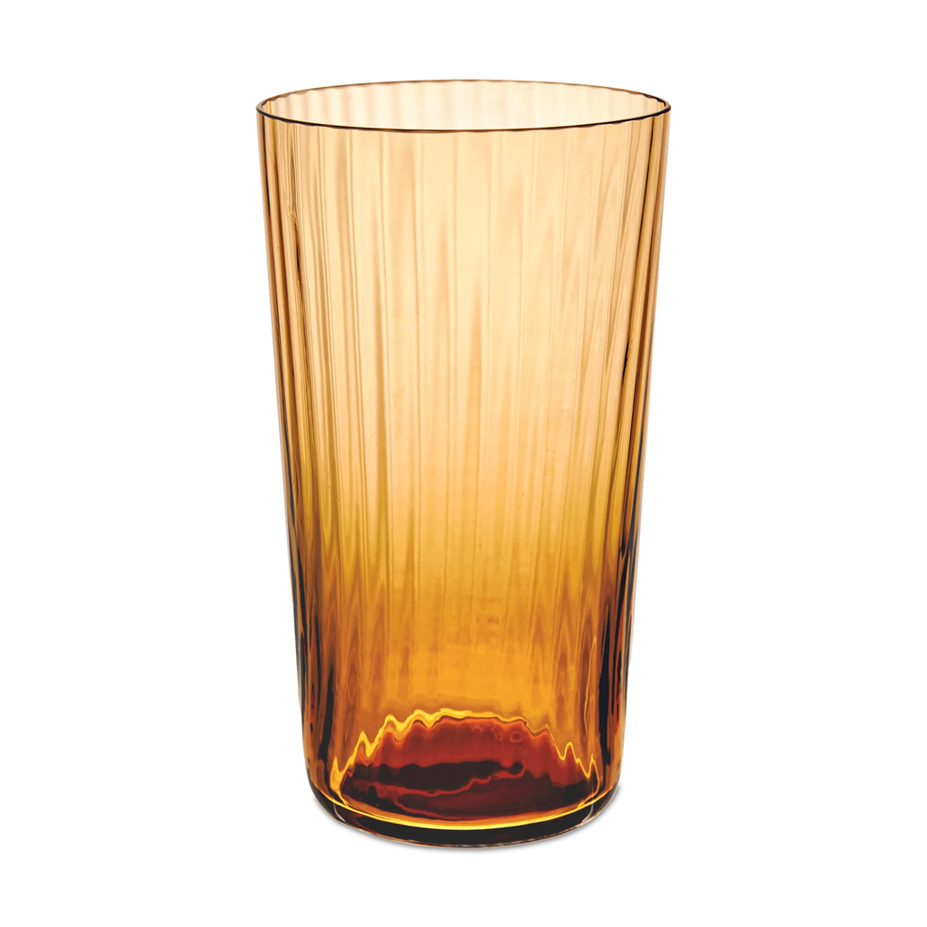 Lando Highball Glass, Pleat Set of 2