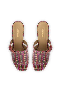 Dolly Verona Mule In Pink Vichy Patent Leather