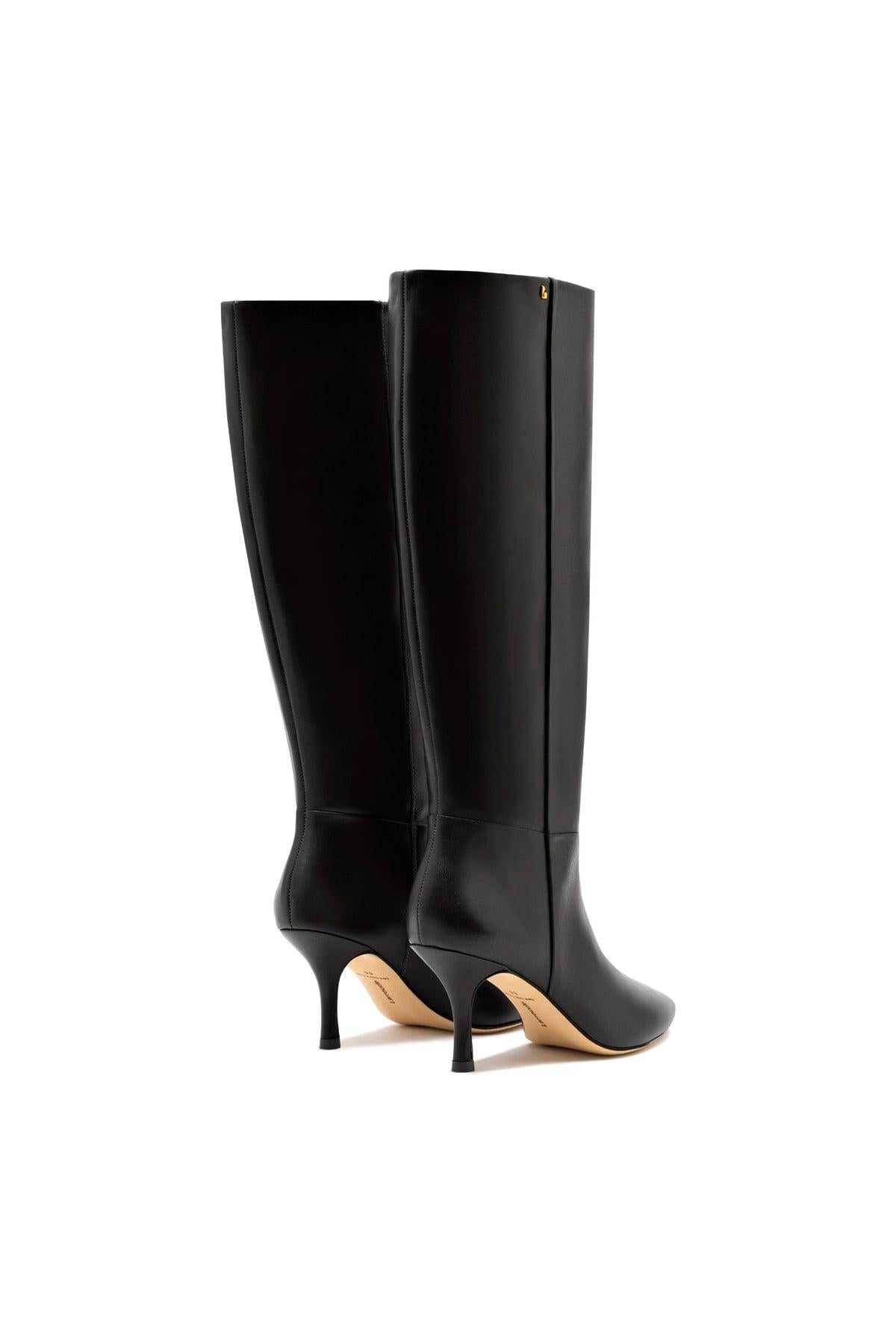 Kate Mid Boot In Black Leather