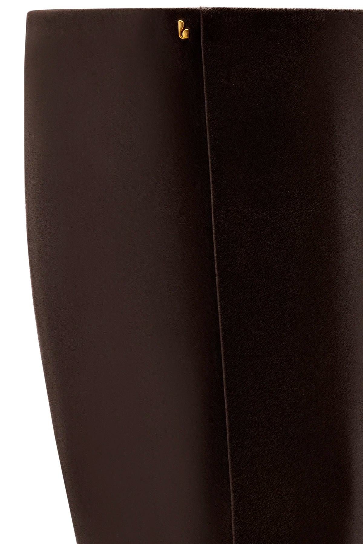 Kate Mid Boot In Brown Leather