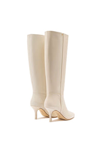 Kate Mid Boot In Ivory Leather
