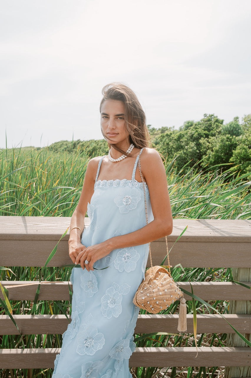Gardenia Maxi Dress in Blue