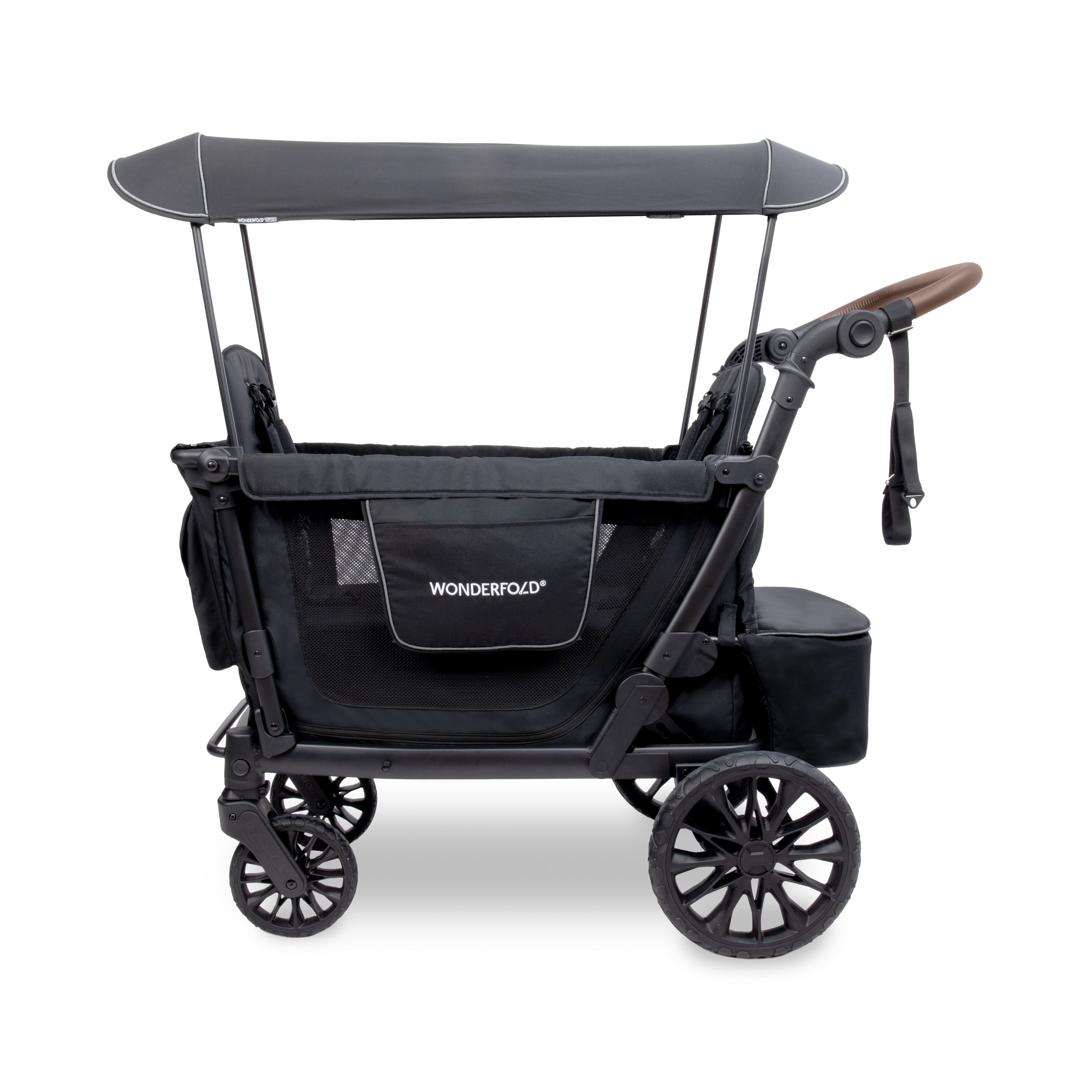 WonderFold L2 Double Stroller Wagon in Black