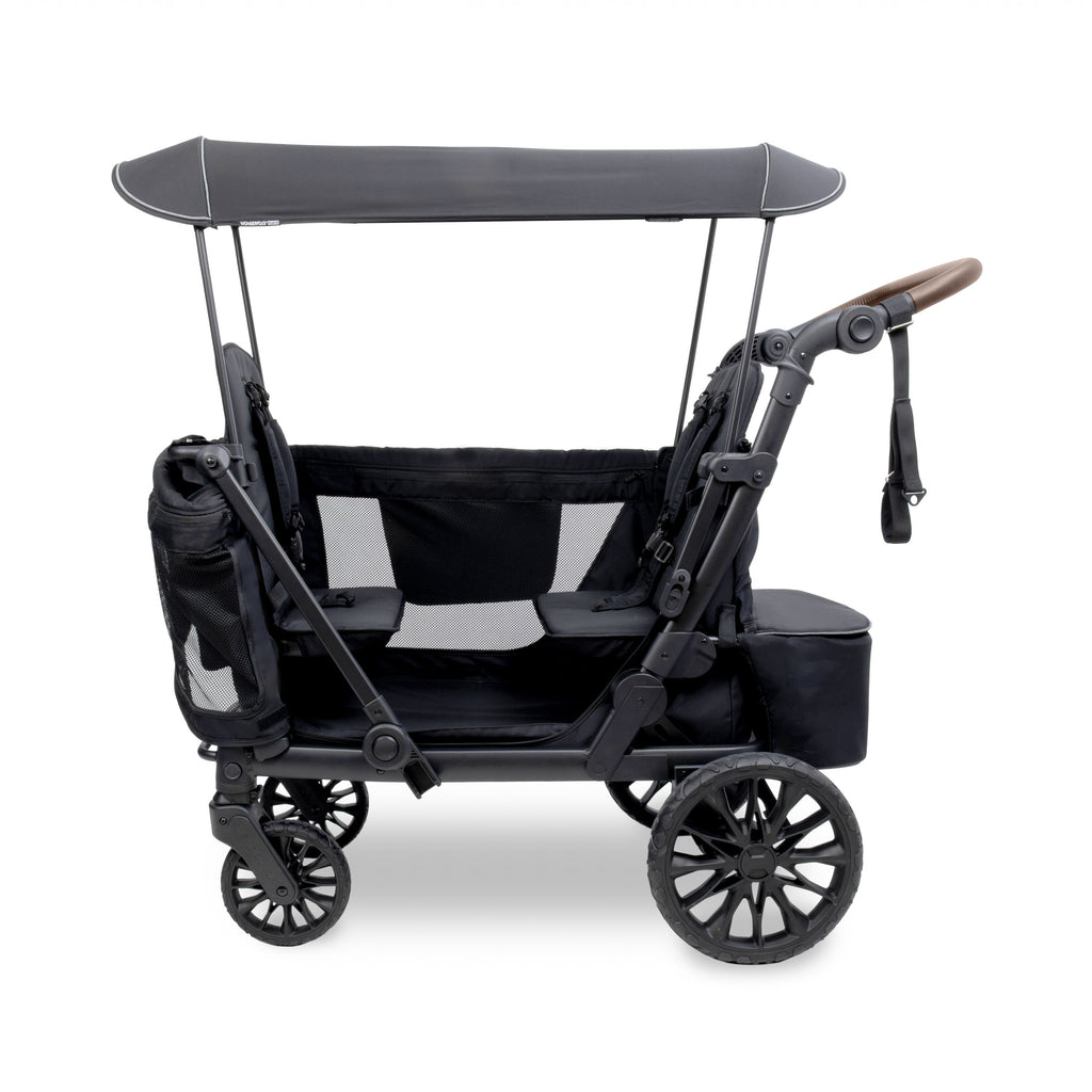 WonderFold L2 Double Stroller Wagon in Black