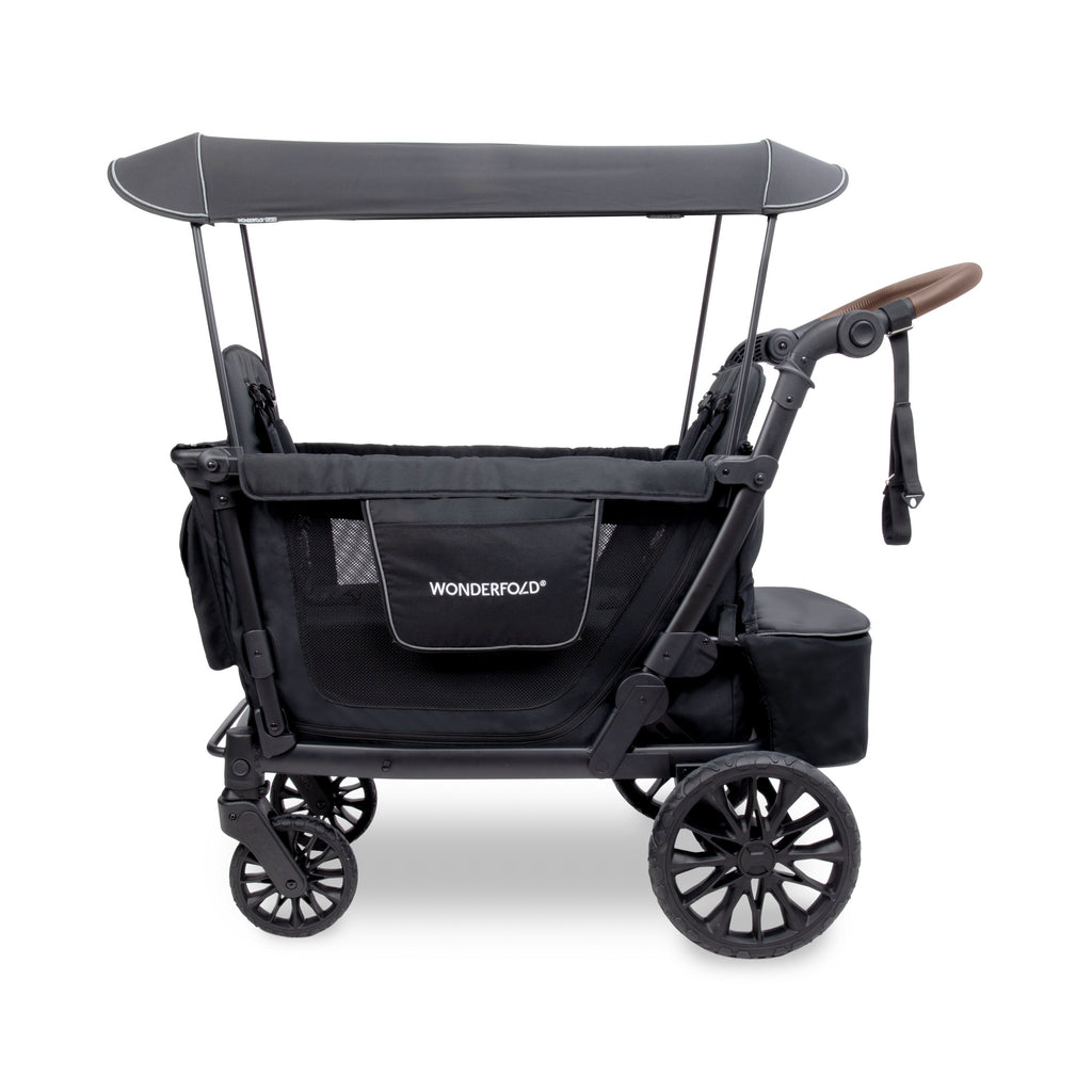 WonderFold L2 Double Stroller Wagon in Black
