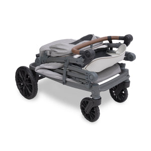 WonderFold L2 Double Stroller Wagon in Gray