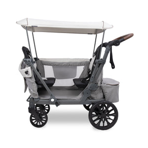 WonderFold L2 Double Stroller Wagon in Gray