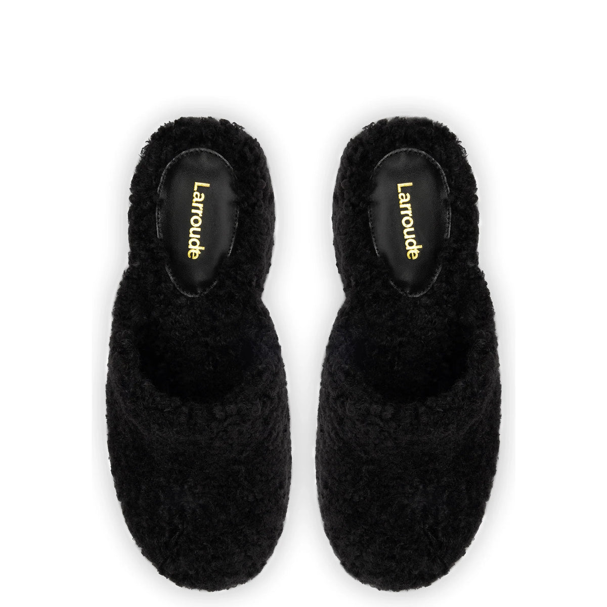 Miso Clog In Black Shearling