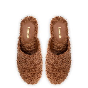 Miso Clog In Brown Shearling