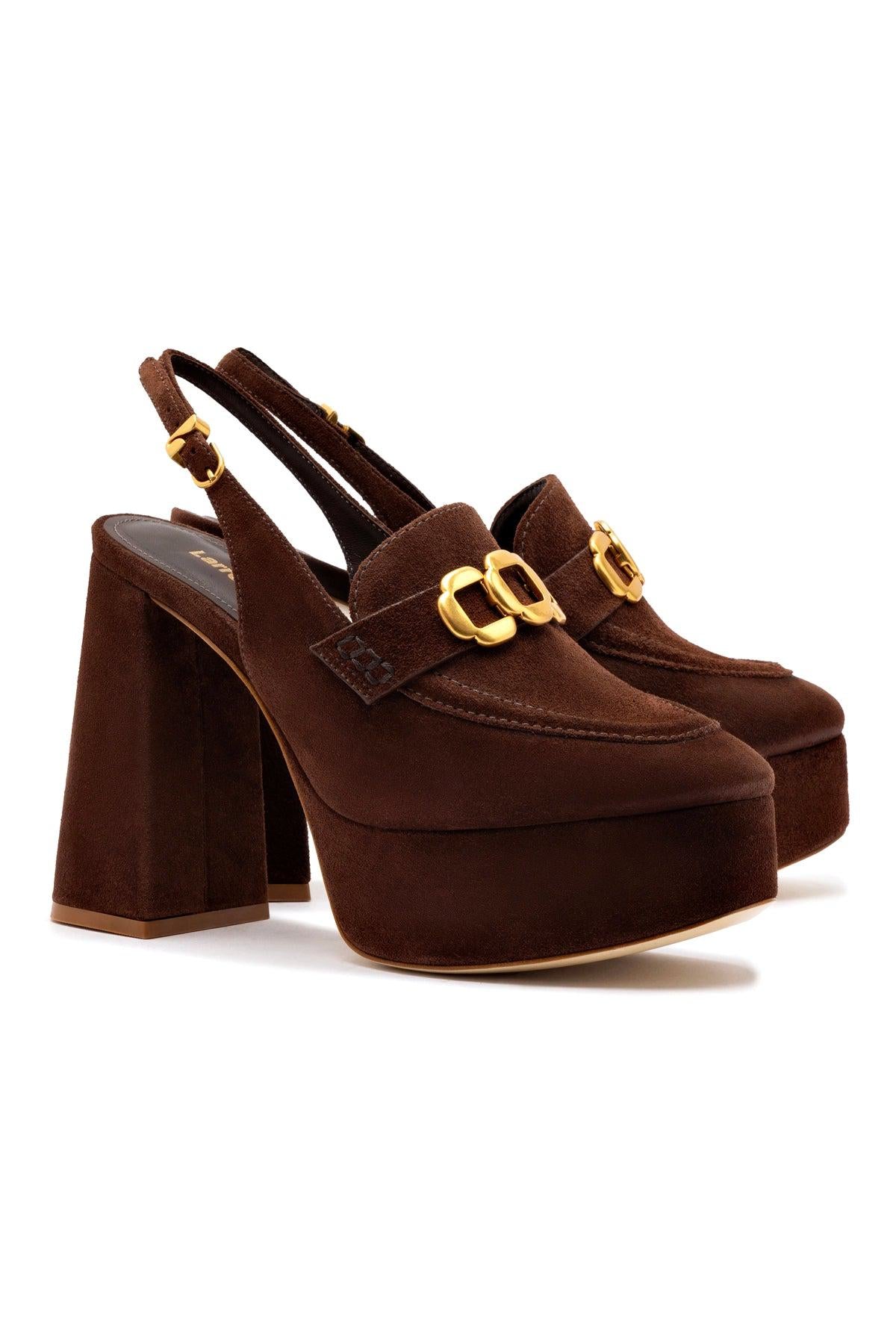 Harrington Loafer Hi In Brown Suede