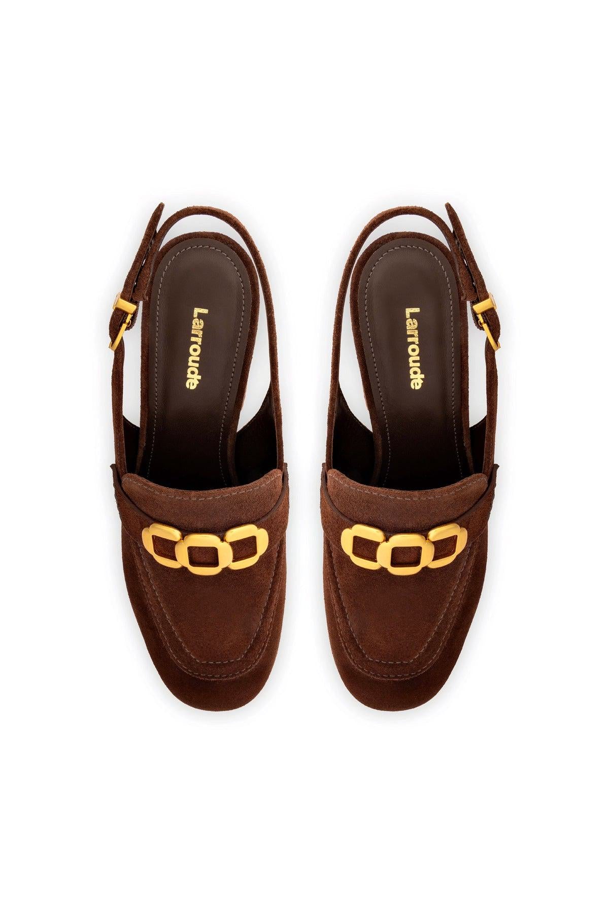 Harrington Loafer Hi In Brown Suede