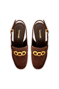 Harrington Loafer Hi In Brown Suede