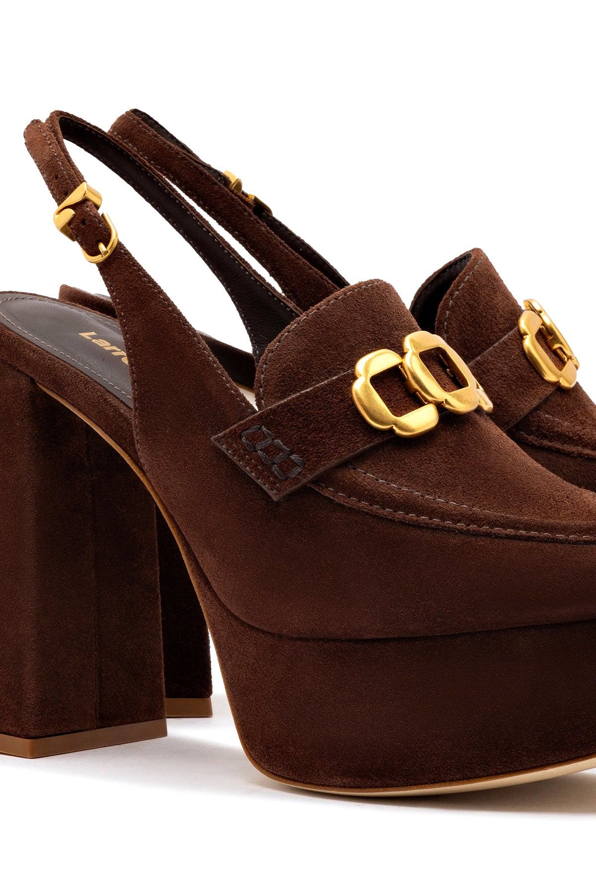 Harrington Loafer Hi In Brown Suede